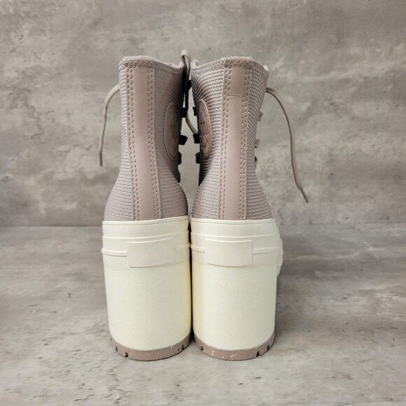 Converse Chuck 70 De Luxe Boot Womens Size 10.5 Platform Heeled Beige - Picture 4 of 11